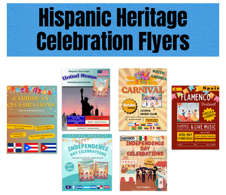 Hispanic Heritage Bulletin Board Mega Pack – Everything you need to celebrate Hispanic Heritage in your classroom