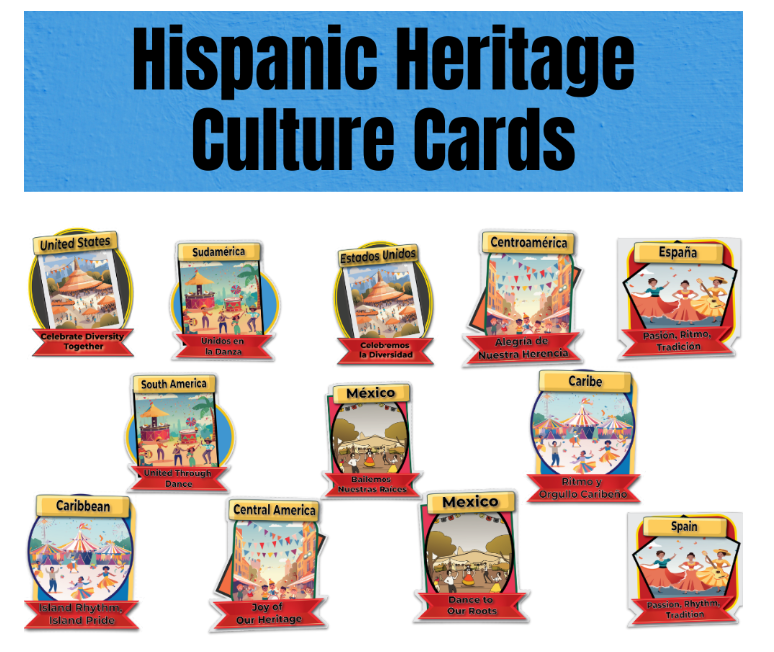 Hispanic Heritage Bulletin Board Mega Pack – Everything you need to celebrate Hispanic Heritage in your classroom