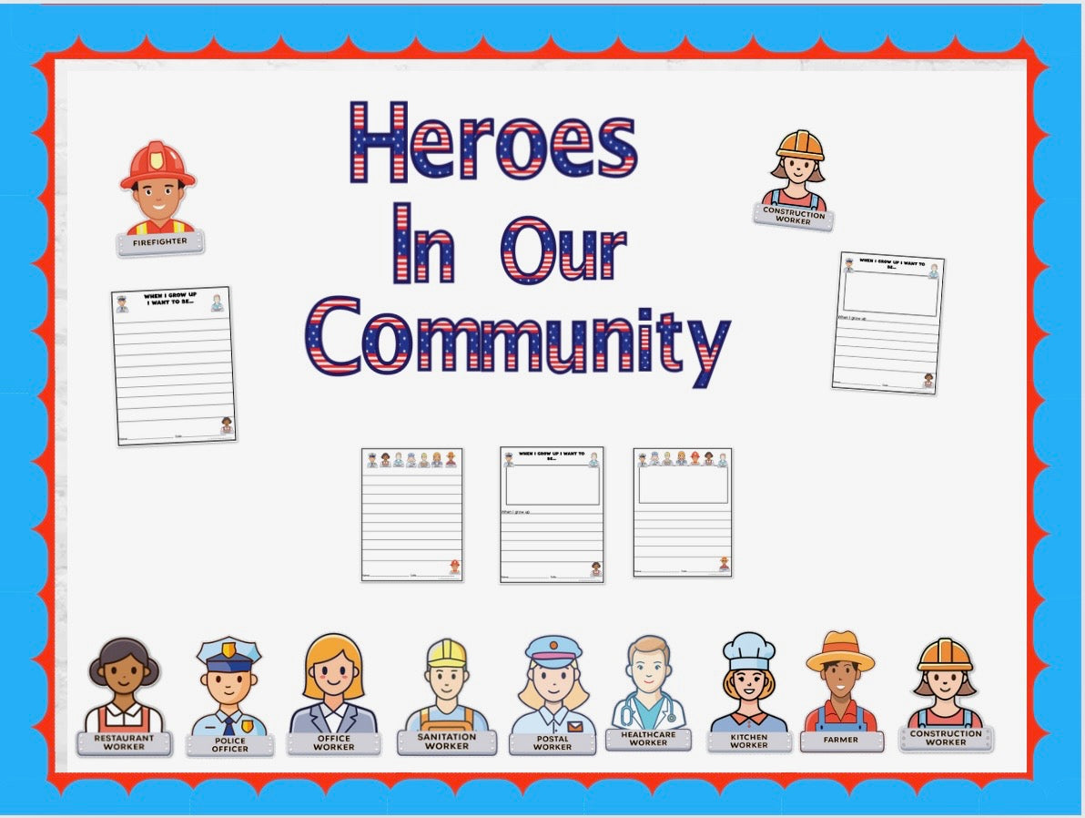 Heroes in Our Community Bulletin Board Kit – One-Time Download